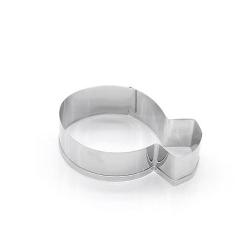 Hot Lady Wedding Party Diamond Ring Cookie Mold Stainless Steel Kitchen Accessories Baking Tools