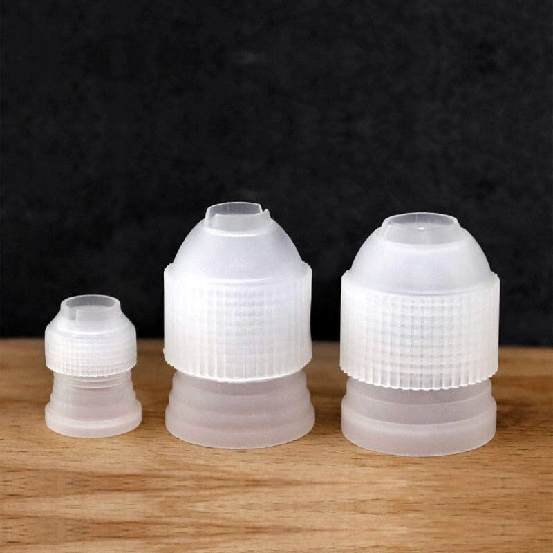 3PCS Coupler Adaptor Icing Piping Nozzle Tip Bag Cake Pastry Tools Cake Chocolate Fondant