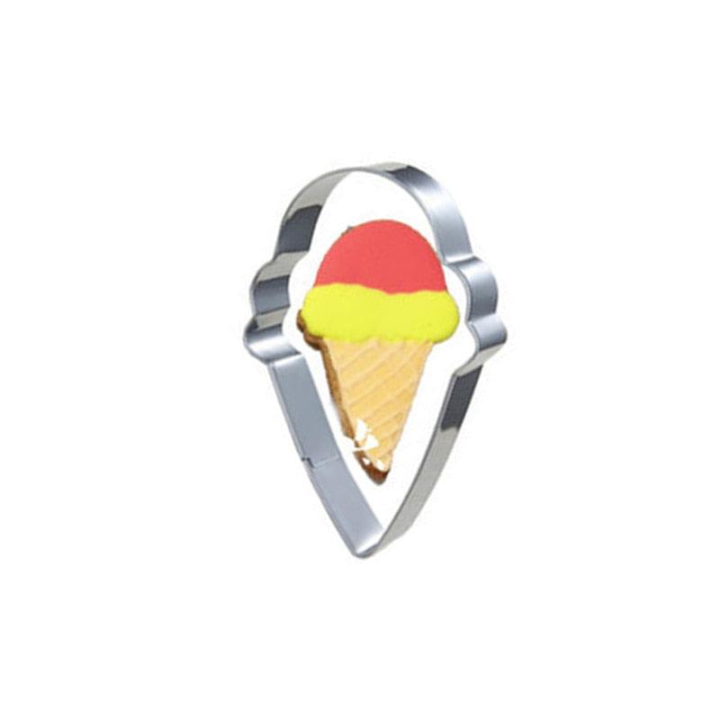 Ice cream Cake Stencil Kitchen Cupcake Decoration Template Mold Cookie Coffee Stencil Mold Baking