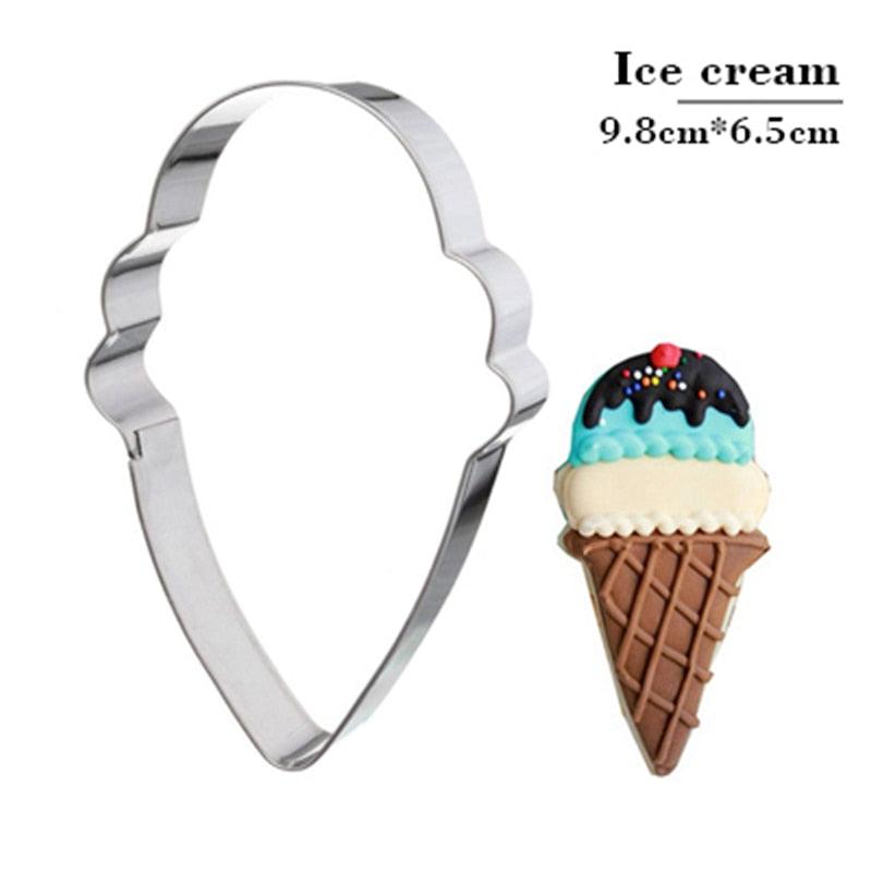 Ice cream Cake Stencil Kitchen Cupcake Decoration Template Mold Cookie Coffee Stencil Mold Baking