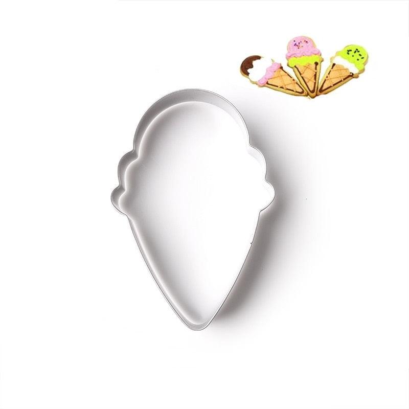 Ice cream Cake Stencil Kitchen Cupcake Decoration Template Mold Cookie Coffee Stencil Mold Baking