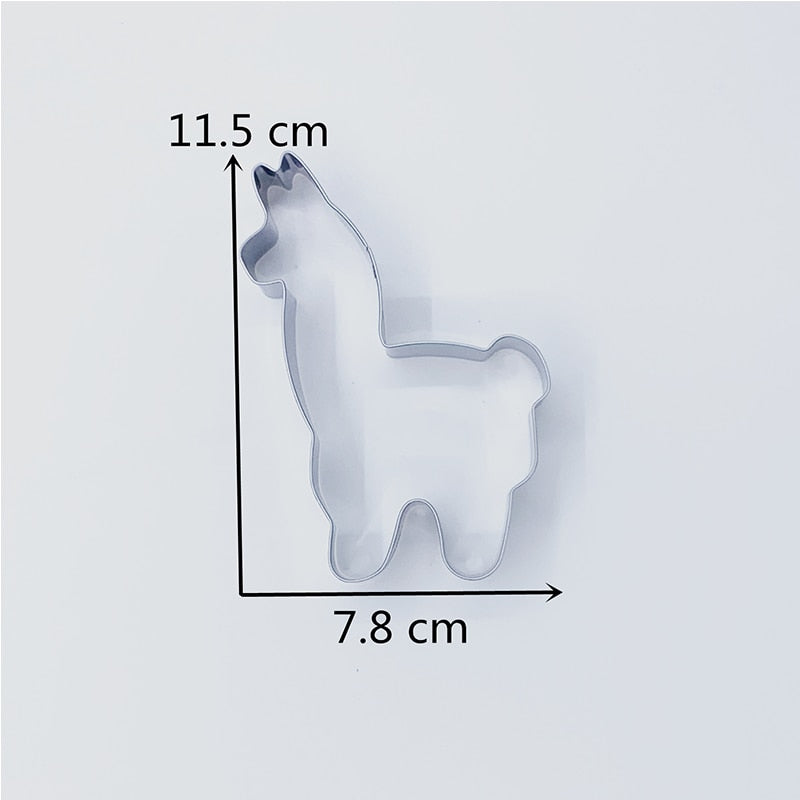 KENIAO Alpaca Cookie Cutter for Kids - 7.8 x 11.5 cm - Llama Biscuit / Fondant /Bread / Pastry