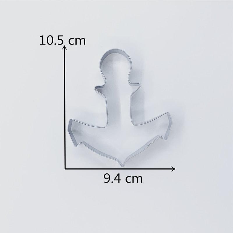 KENIAO Anchor Cookie Cutter for Kids Birthday Party - Biscuit / Fondant / Pastry /Bread Cutter - 9.4