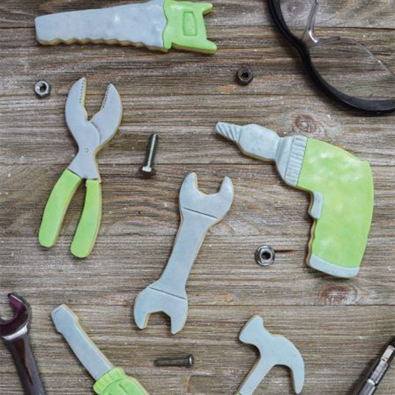 KENIAO Tools Cookie Cutter Set for Labor day / Father's day - Hammer / Wrench-Biscuit / Fondant /
