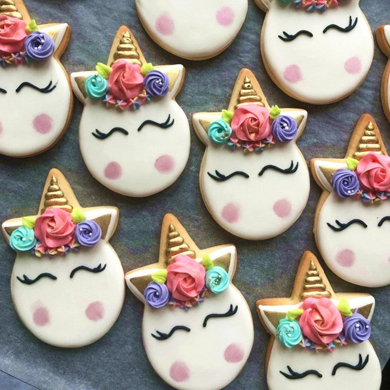 KENIAO Unicorn Face Cookie Cutter for Kids Birthday Party Cutters - Biscuit / Pastry / Bread