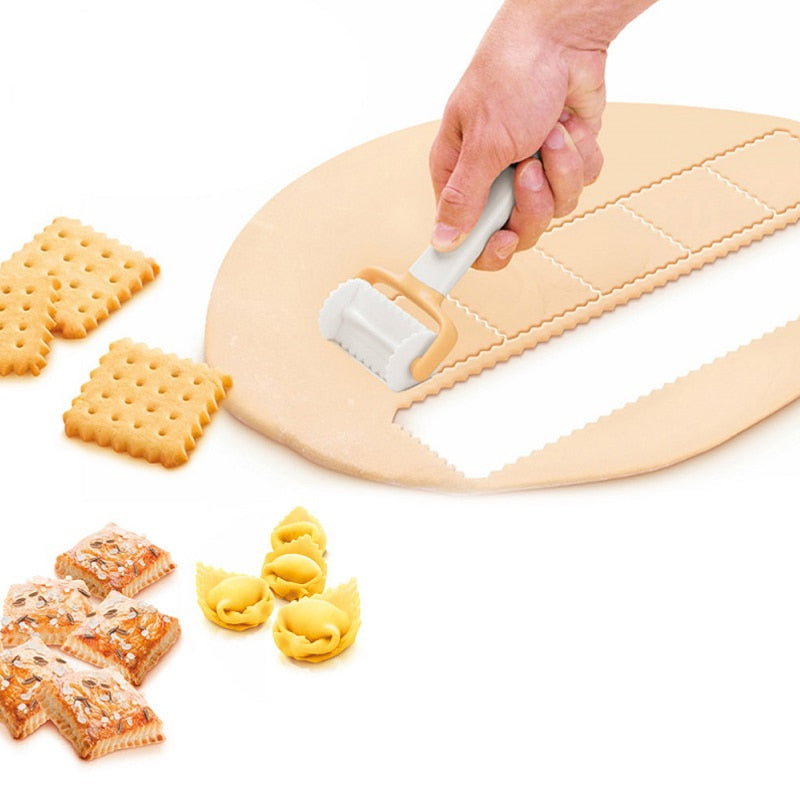 Kitchen Dining Bakeware 1 Pcs Rolling Biscuit Cake Decorating Tools DIY Square Fondant Cutter