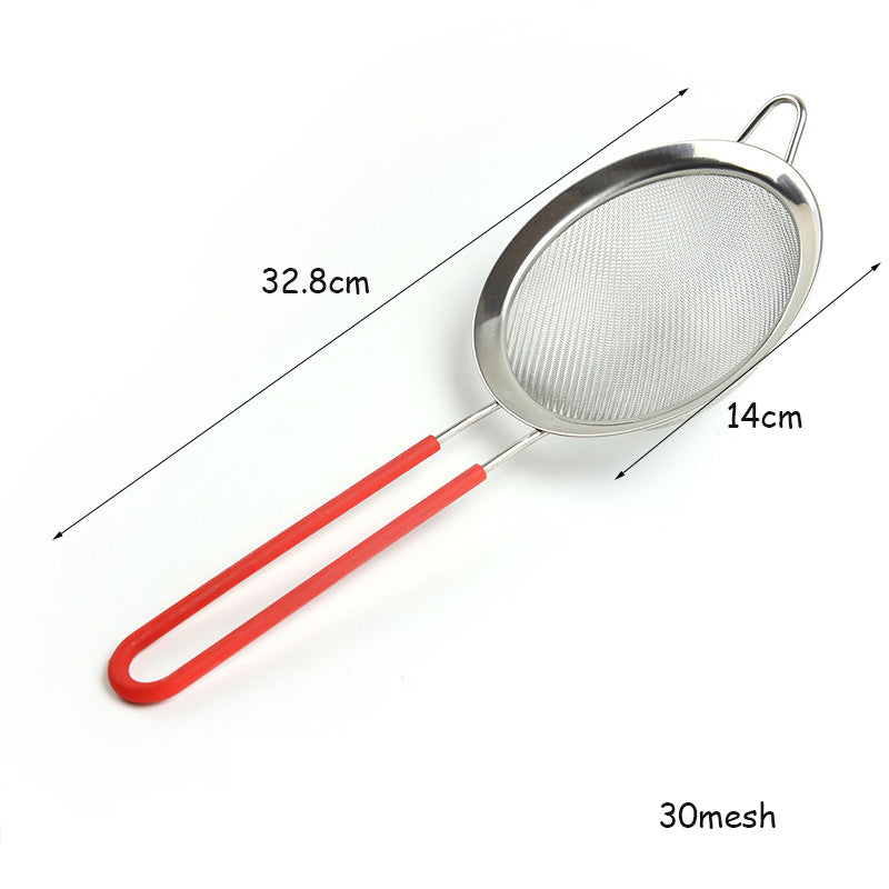 Kitchen Fine Mesh Flour Sifter Professional Round Stainless Steel Flour Sieve Strainer Sifters