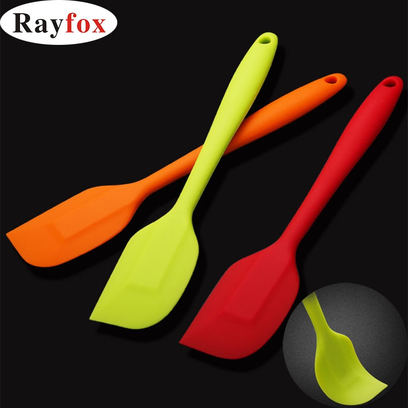Kitchen Food Grade Silicone Spatula Non-stick Butter Cream Spatula Pastry Scraper Bakeware Cooking