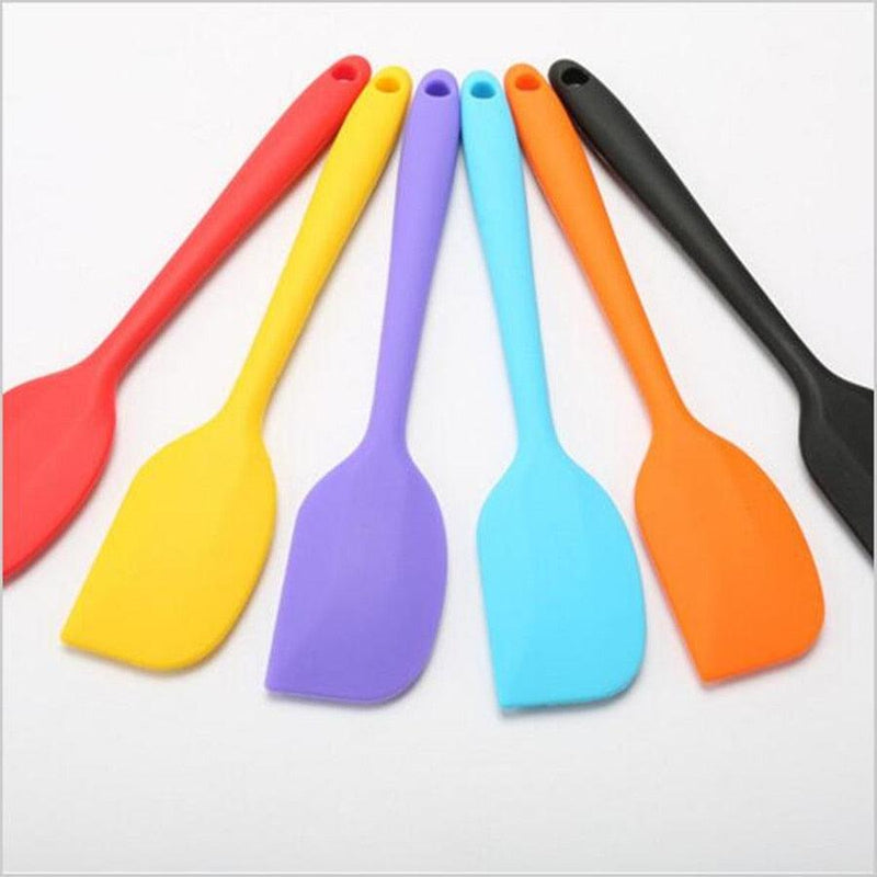 Kitchen Silicone Cream Butter Cake Spatula Mixing Batter Scraper Brush Butter Mixer Cake Brushes