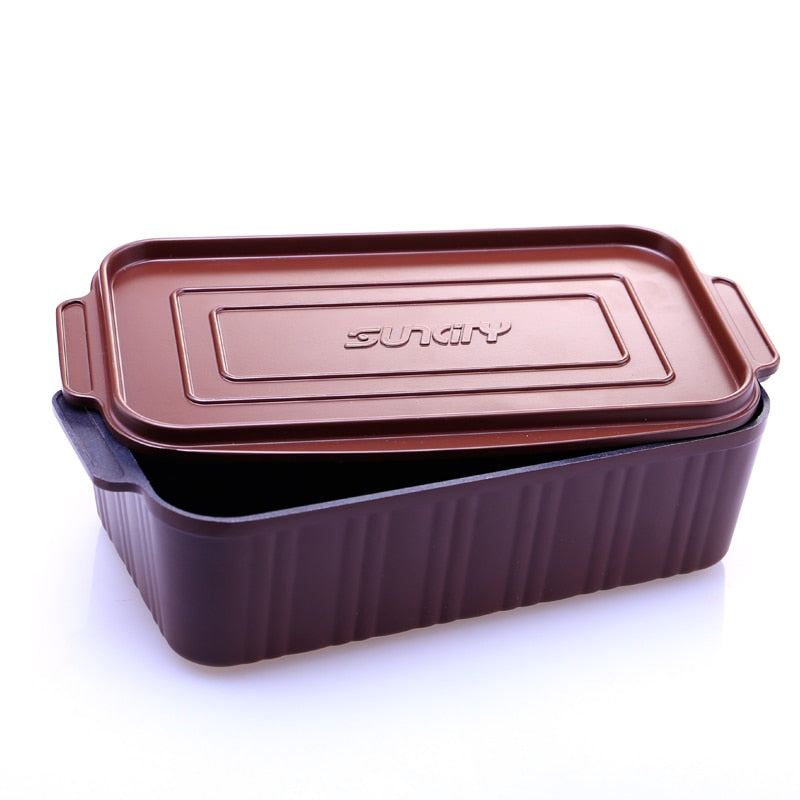 Lunch Box Die-cast Aluminum Box Multifunction Toast Bread Dish Non-stick No Peculiar Smell Loaf Pans