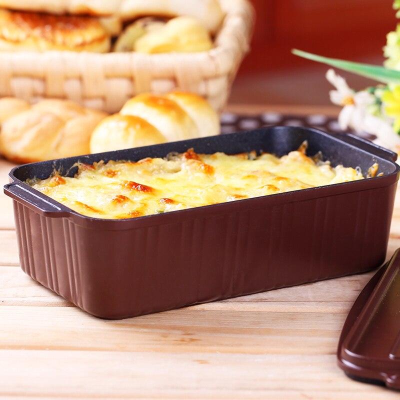 Lunch Box Die-cast Aluminum Box Multifunction Toast Bread Dish Non-stick No Peculiar Smell Loaf Pans