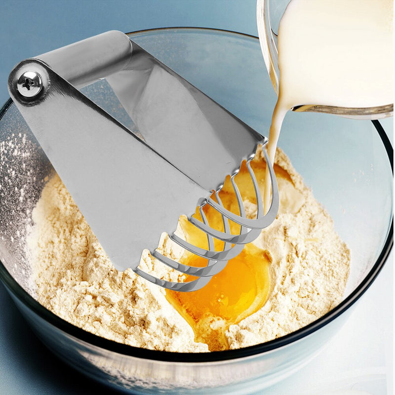 Manual Dough Blender Baking Pastry Blades Stainless Steel Flour Mixer Baking Tools Gadgets Kitchen