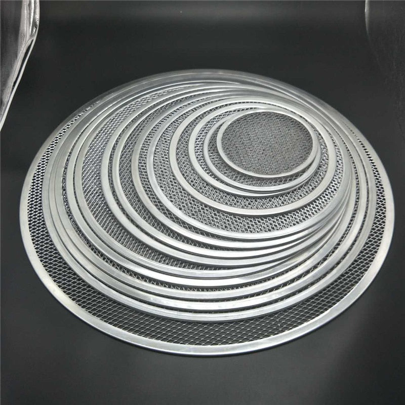 Mesh Grill Pizza Screen Round Baking Tray Accessories Net Kitchen Tools Ovens Kit Molds for Pizza,