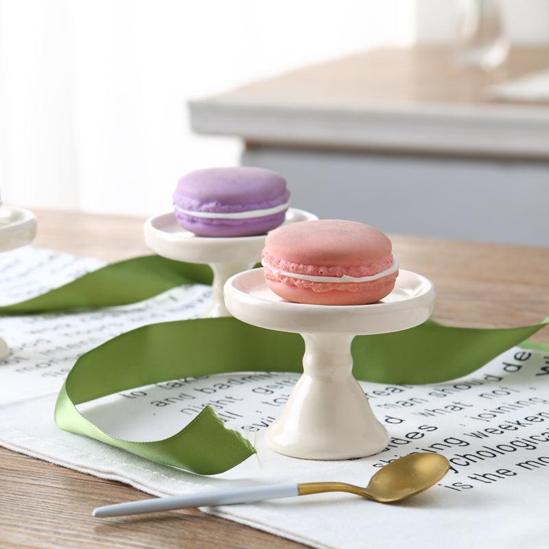 Mini Ceramic Cake Pan Dessert Plate Cupcake Stand Colorful Fruit Dishes Candy Plate Kitchen