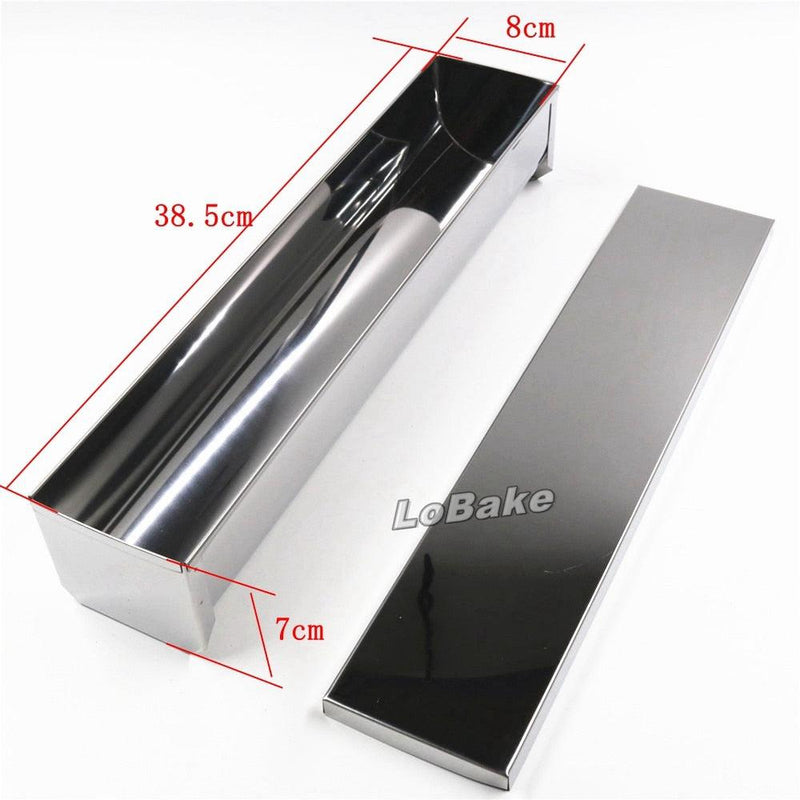8*7*38.5cm half round sylinder shape top grade stainless steel bread mold metal loaf mould toast