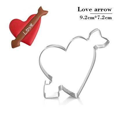 Valentine's Day Angel Couple Flower Shape Cake Decorating Fondant Cutters Tools Cookie Biscuit