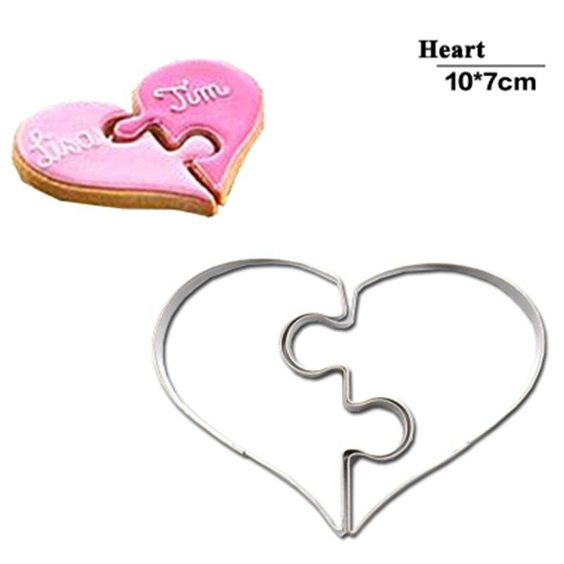 Valentine's Day Angel Couple Flower Shape Cake Decorating Fondant Cutters Tools Cookie Biscuit
