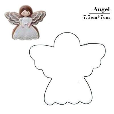 Valentine's Day Angel Couple Flower Shape Cake Decorating Fondant Cutters Tools Cookie Biscuit