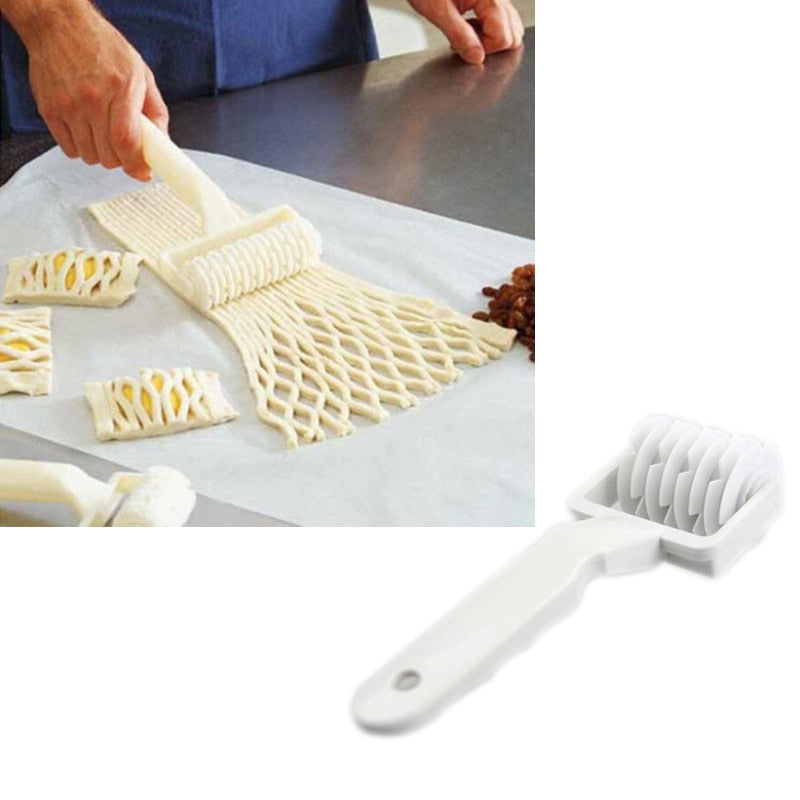 Newly 1Pc DIY Plastic A Mesh Modeling Dough Cutter Cake Hob Fondant Mold Tool Baking Tool Pizza