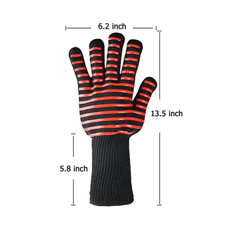 Oven Mitt Baking Glove Extreme Heat Resistant Multi-Purpose Grilling Cook Gloves Kitchen Barbecue