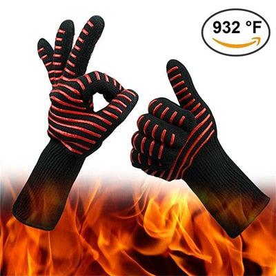 Oven Mitt Baking Glove Extreme Heat Resistant Multi-Purpose Grilling Cook Gloves Kitchen Barbecue