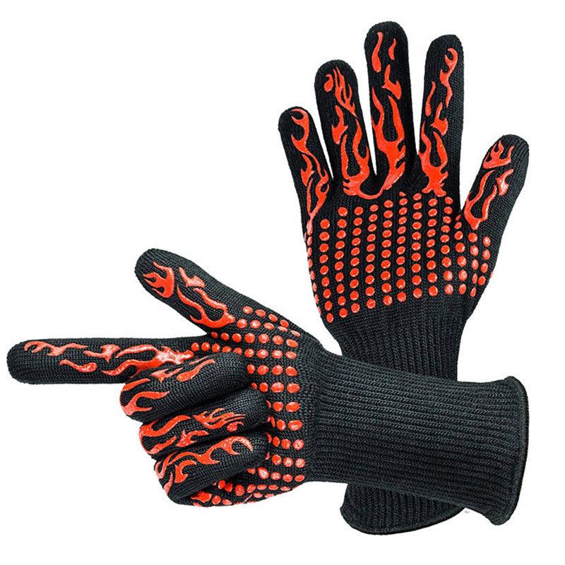 Oven Mitt Baking Glove Extreme Heat Resistant Multi-Purpose Grilling Cook Gloves Kitchen Barbecue