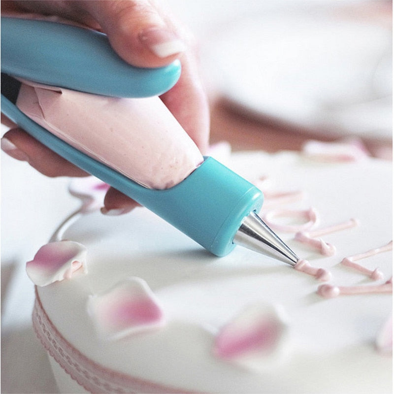 Pastry Icing Pen Cake Tools Piping Bag Nozzle Tips Fondant Cake Cream Syringe Tips Muffin Dessert