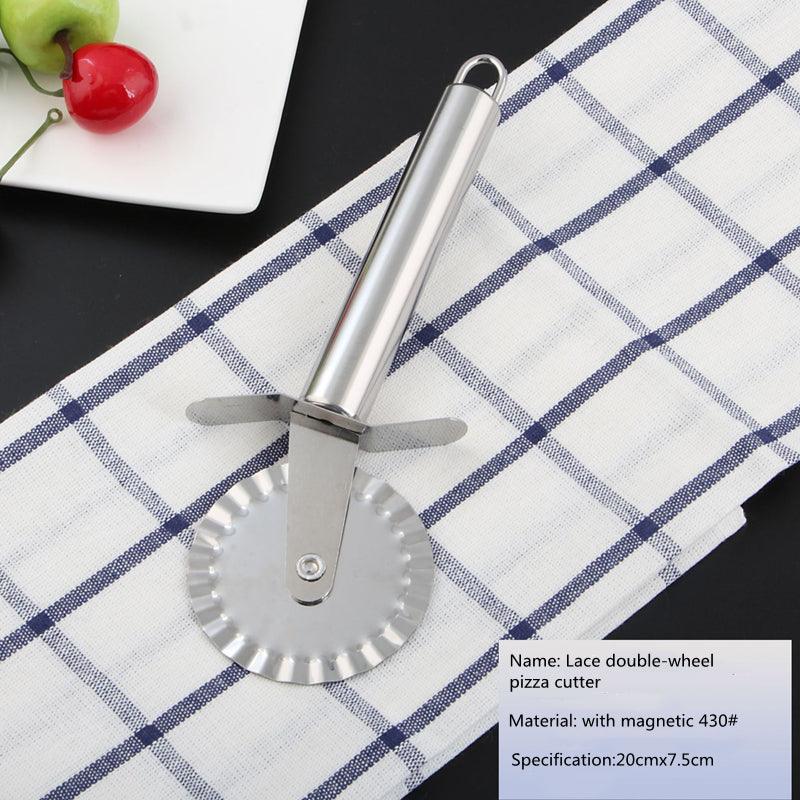 Pizza Roller Cutter Stainless Steel Single-wheel Pizza Cutter Pizza Cutter Hob Pizza Baking Tools