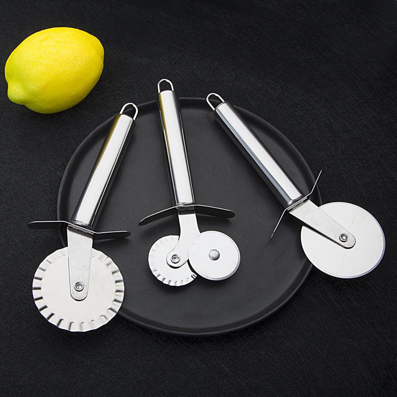 Pizza Roller Cutter Stainless Steel Single-wheel Pizza Cutter Pizza Cutter Hob Pizza Baking Tools