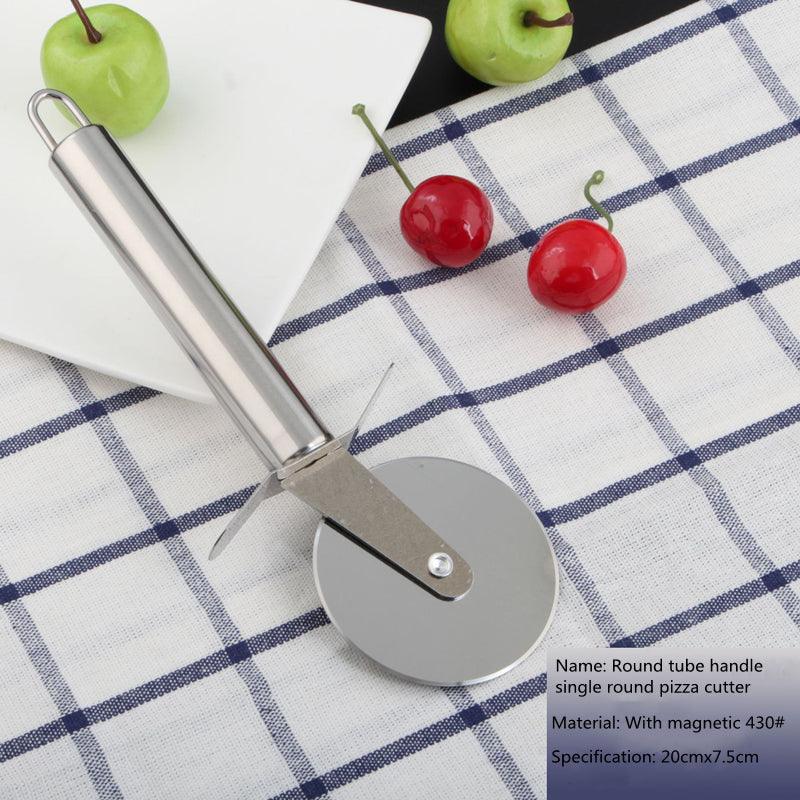 Pizza Roller Cutter Stainless Steel Single-wheel Pizza Cutter Pizza Cutter Hob Pizza Baking Tools