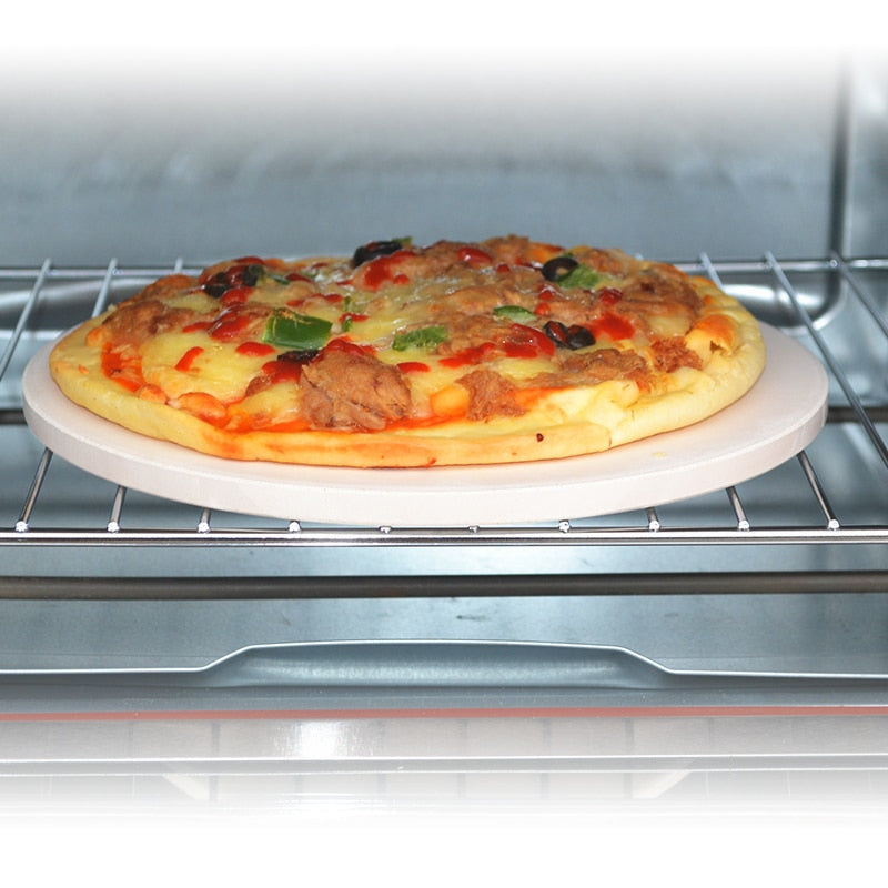 Pizza Tools 12"  Pizza Stone Ceramic  Also For Bread Chips Cookie Baking Cooking Accessories Tools