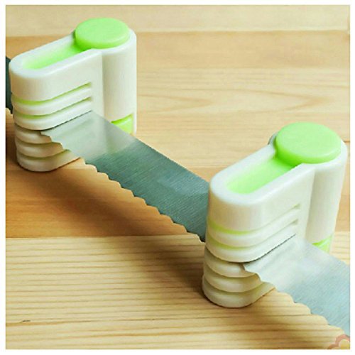 Plastic 2PCS Kitchen DIY Cake Bread Cutter Leveler Slicer Cutting Fixator Tool 5 Layers Tools Cake