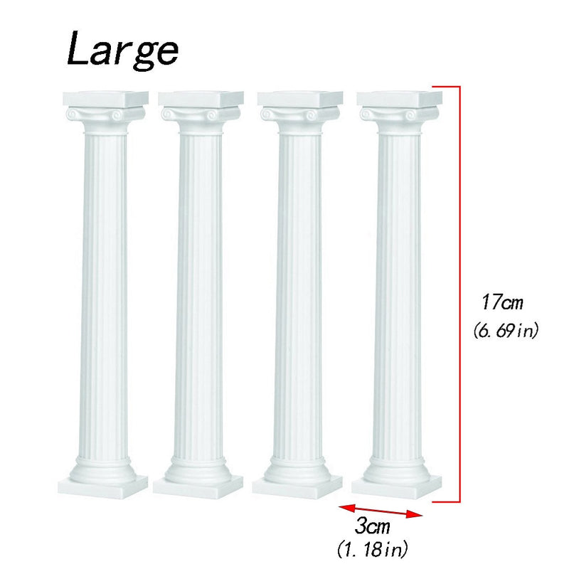 Plastic White Grecian Pillars Wedding Cake stand fondant cake tools Support Mold Valentine's Day