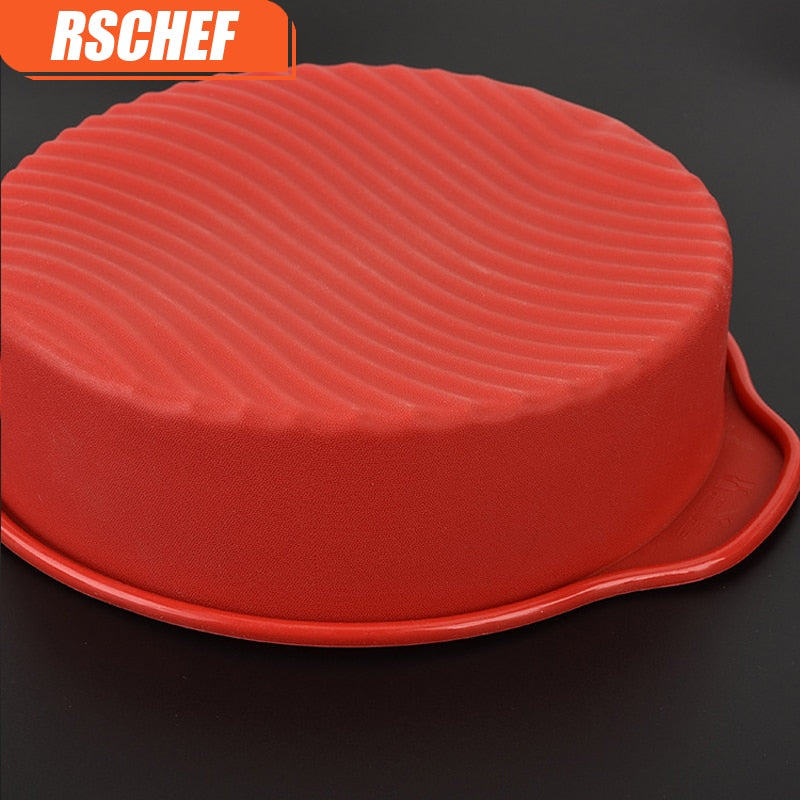 Round Silicone Cake Baking Tray High Temperature Baking Tool Bread Mold