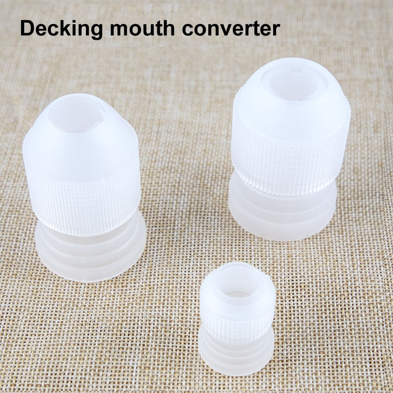 Baking Tools Piping Bag Cake Decorating Tool 3 Pcs Creative Thicken Adapter Set Dessert