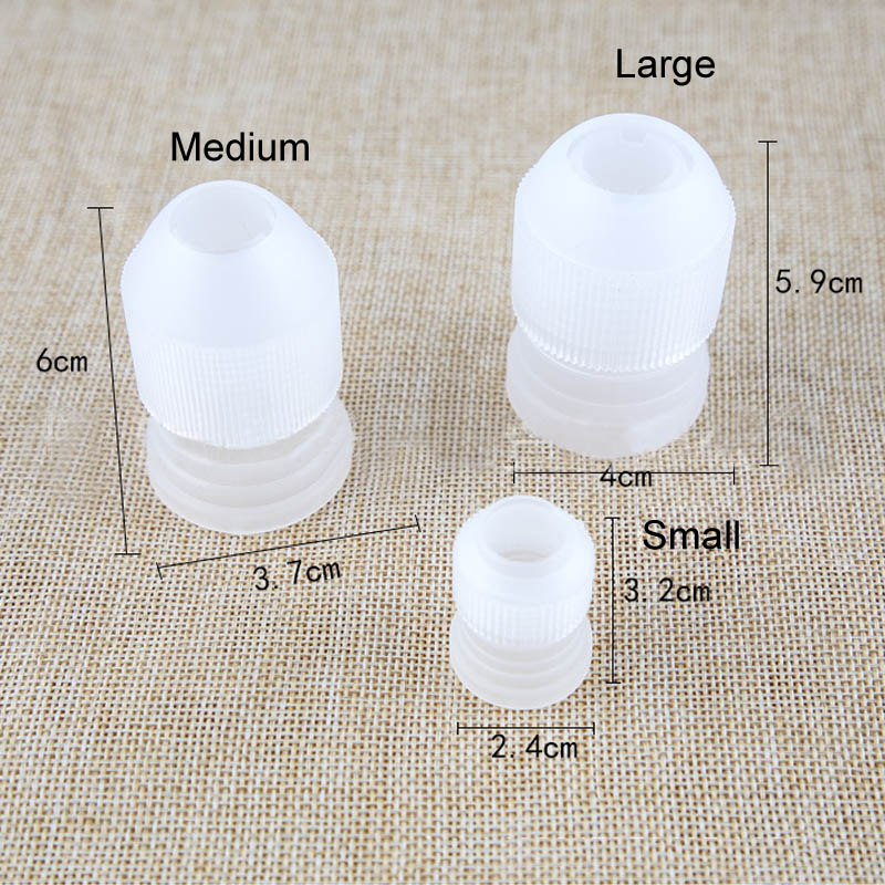 Baking Tools Piping Bag Cake Decorating Tool 3 Pcs Creative Thicken Adapter Set Dessert