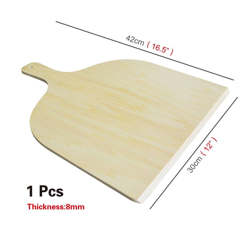 58 56 66 cm Aluminum Pizza Peel Shovel with Wooden Handle Cake Shovel Baking Tools Pizza Shovel