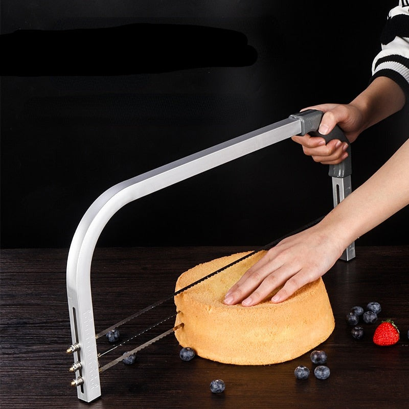 50cm Adjustable 3 Blades Cake Cutter Interlayer Cake Slicer DIY Household Baking Tools Leveler