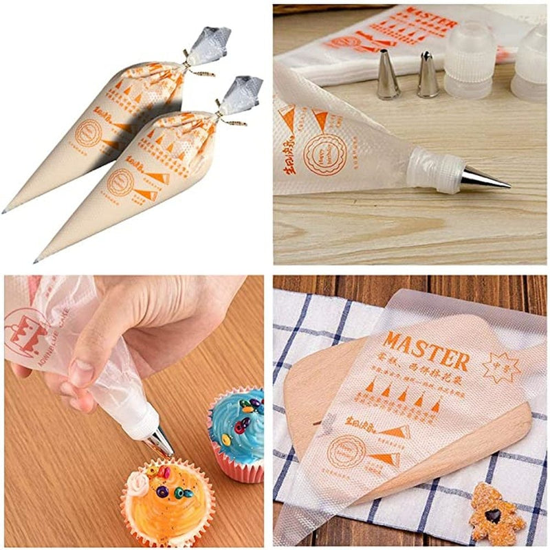 100/50/20pcs Disposable Pastry Bags Cake Cream Piping Bag for Cake Design Decorating Tools Kitchen