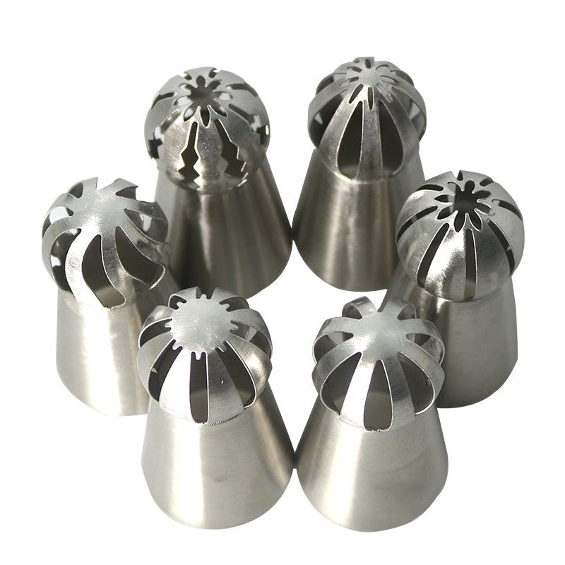SHENHONG 109PCS/Set Icing Piping Tips Silicone Bag Three-Color Coupler Rose Flower Leaf Russian