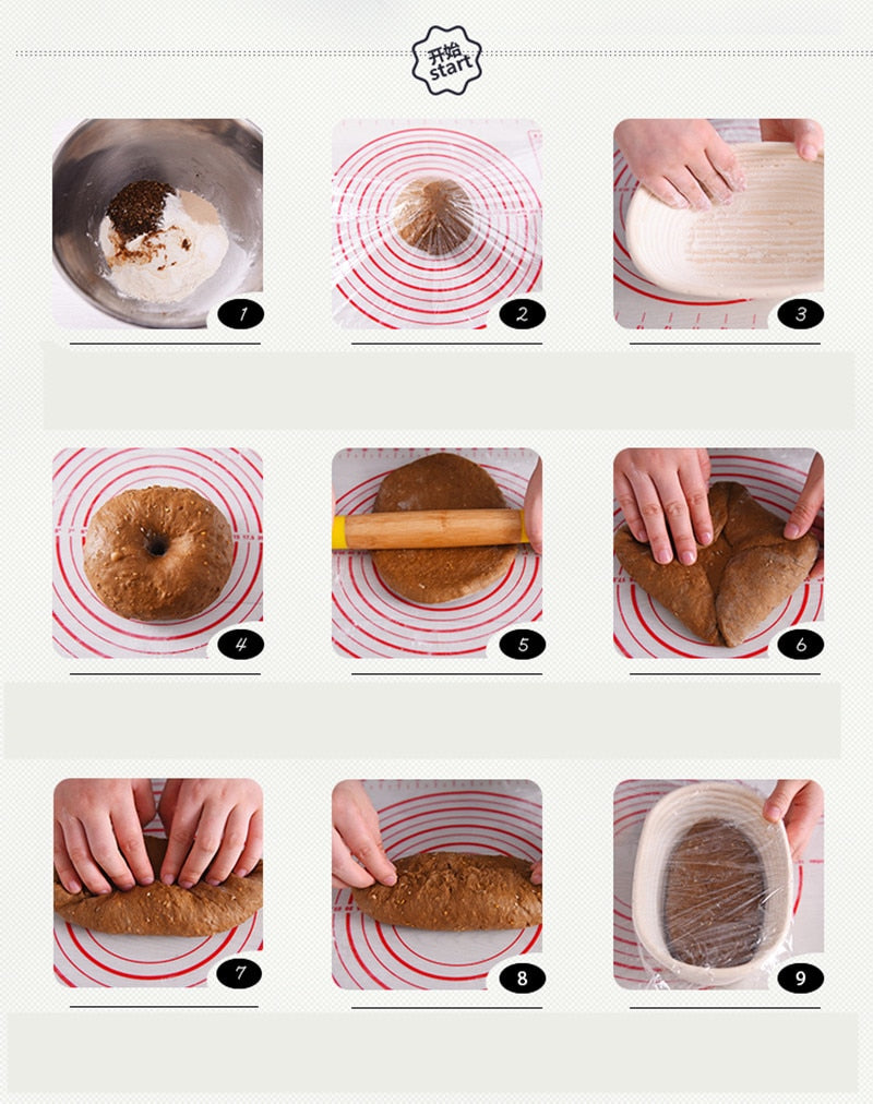Oval Dough Rattan Basket Dough Banneton Brotform Bread Proofing Proving Fermentation