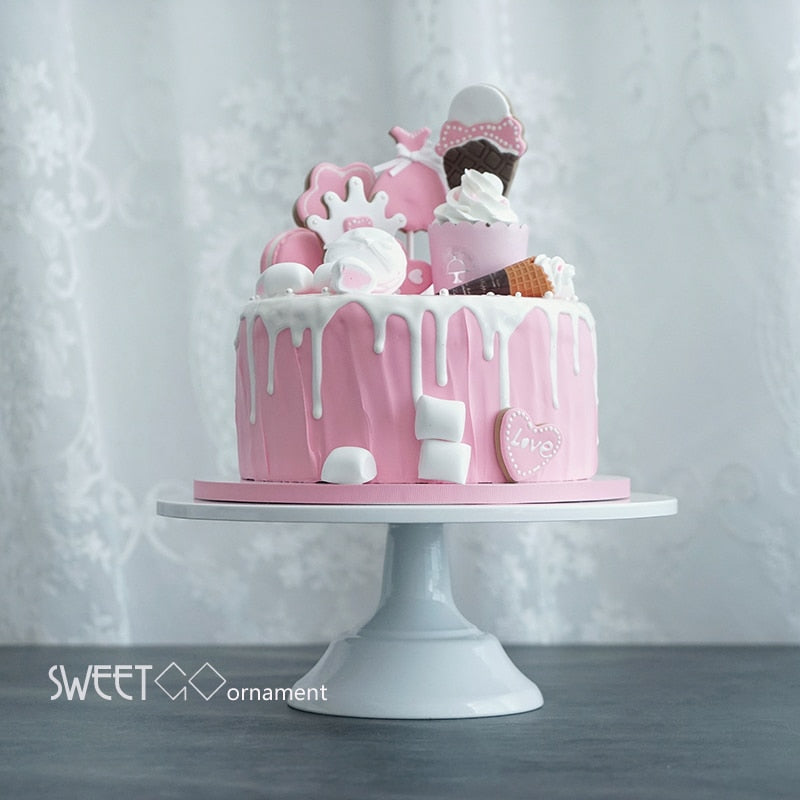 SWEETGO Grand baker cake stand 12 inch white wedding cake tools fondant bakeware cake decorating