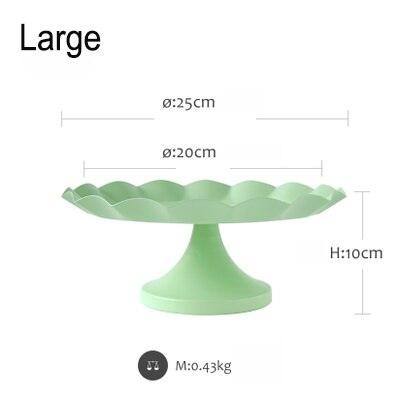 SWEETGO wave edge cake tray cupcake stand cake tools macaroon green waterproof plate  cake