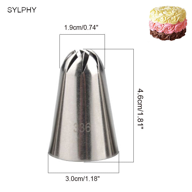 SYLPHY Cake Tips Set Cream Decoration Icing Piping Pastry Nozzles Cupcake Decorating Tool