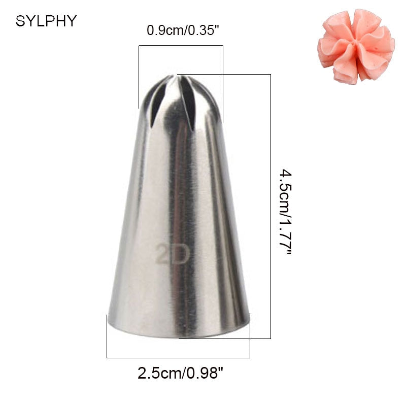 SYLPHY Cake Tips Set Cream Decoration Icing Piping Pastry Nozzles Cupcake Decorating Tool