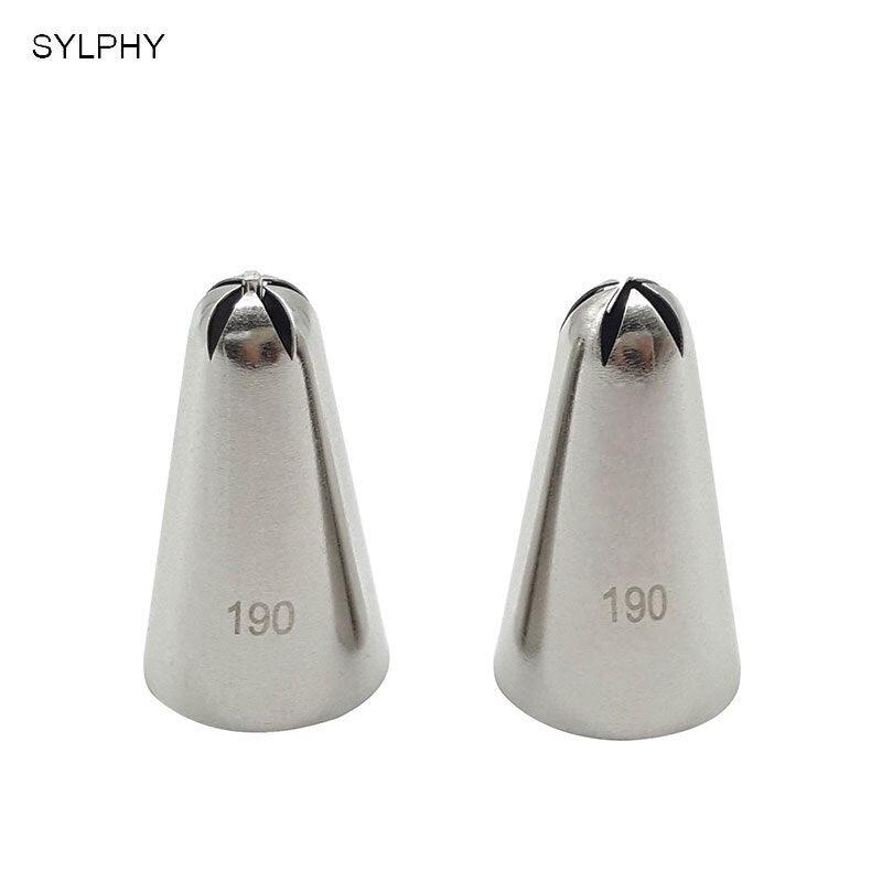 SYLPHY 2pcs Different Cake Tips Set Cream Decoration nozzle Icing Piping Pastry Nozzles Cupcake
