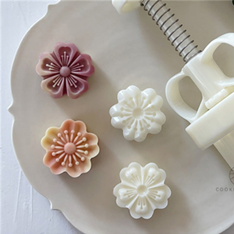 20g Mini Osmanthus Mid-Autumn Festival Flower Mooncake Mold Chinese Pastry Mould Moon Cake