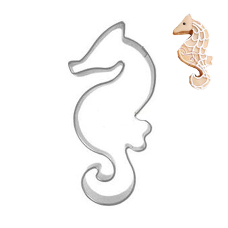 Seahorse Cookies Cutter Mold Cake Decorating Biscuit Pastry Baking Mould Marine Animal Modeling