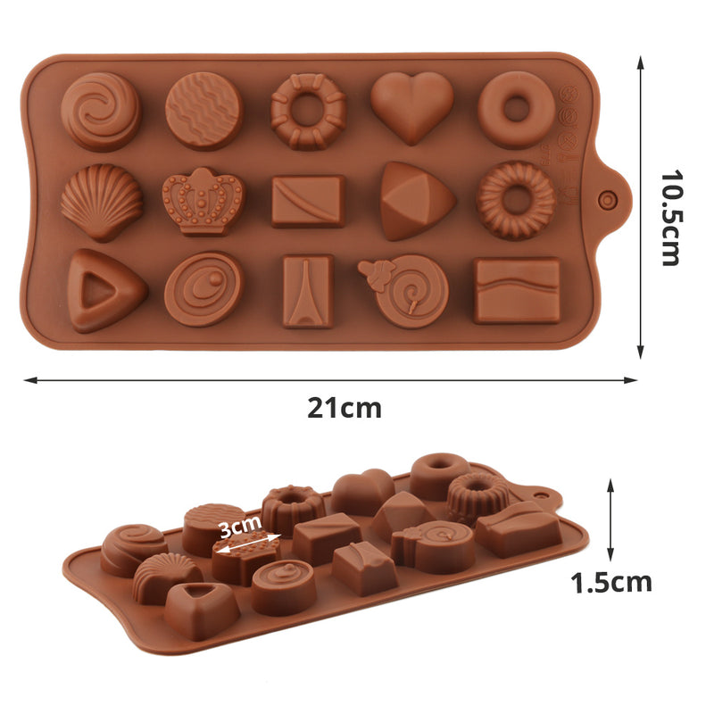 Silicone Chocolate Mold Cake Decoration Tools 3D Shape Pastry Baking Cake Mold Bread Cake Chocolate