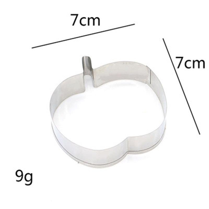 Stainless Steel Baking Apple Cookies Cutter Mold Cake Decorating Biscuit Pastry Baking Mould Fruit